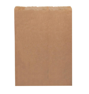 1 Long Flat Brown Paper Bags - Pack of 1000 - 185x165mm | Eco - friendly - Packware