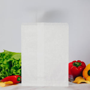 1 Long Flat White Paper Bags 1000pc/pack - Packware