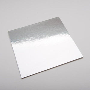 12" Square Cake Board - Silver - Packware