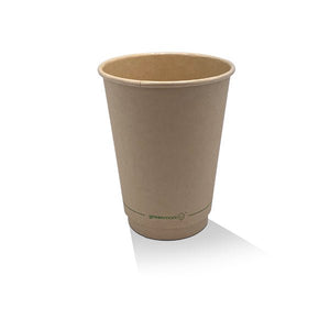 12oz Aqueous Coated Bamboo DW Cup 500pc/ctn - Packware