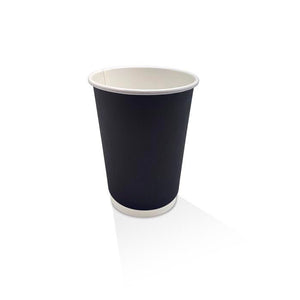 12oz Black Double - Wall Cups: Premium Hot Food Service Essentials - Packware