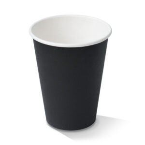 12oz PE Coated SW Cup/Black 1000pc/ctn - Packware