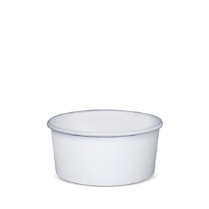 12oz Poly - Lined White Ice Cream Cup - Versatile for Hot, Cold & Frozen Foods (360ml) - Packware