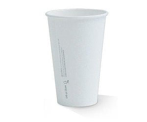 16 OZ PLA Coated SW Cup/Plain white 1000pc/ctn - Packware