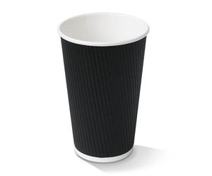 16oz Corrugated Cup/Black - Packware