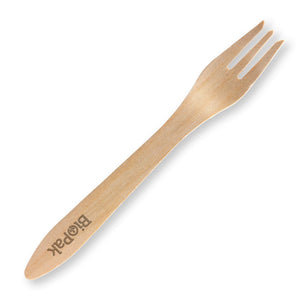 19cm Coated Wood Fork - Packware