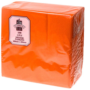 2 Ply Luncheon Napkins - Orange - Packware