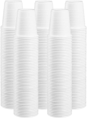 200ml White Drinking Cups - Durable, BPA - Free, Disposable - Packware