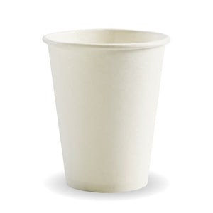 280ml / 8oz (80mm) White Single Wall BioCup - Packware