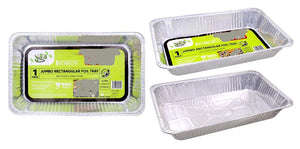 Aluminium Roster Foil Tray Deep 52.5x32.5x8.5 - 48- With Foil Lids Heavy Duty- DFR03