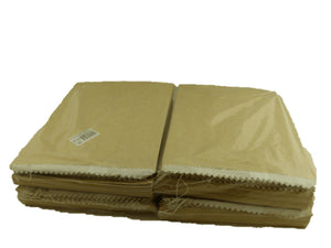 3 Long Greaseproof Lined Brown Bags 270 x 200mm - Packware