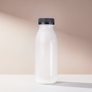 300ml Round Bottles Clear PET Plastic With Lids 38mm Tamper Evident - Packware