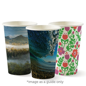 350ml / 12oz (80mm) Single Wall Art Series BioCup - Packware