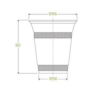 360ml Clear BioCup - G360C| Carton of 1000| Eco - Friendly & Compostable - Packware