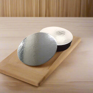 4" Circle Cake Boards - Silver - Packware