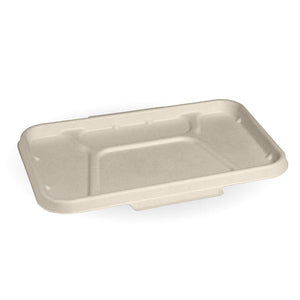 4 - Compartment Natural BioCane Takeaway Base Lid - Packware