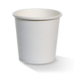 4 oz PE Coated Single Wall Cup - Plain White (1000pc/ctn) - Packware