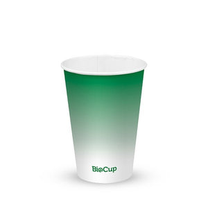 420ml / 14oz Green Cold Paper BioCup - Packware