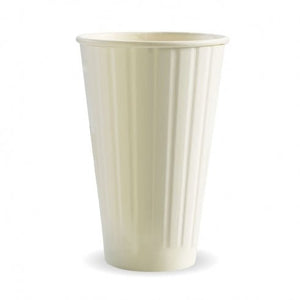 460ml / 16oz (90mm) White Double Wall BioCup - Packware