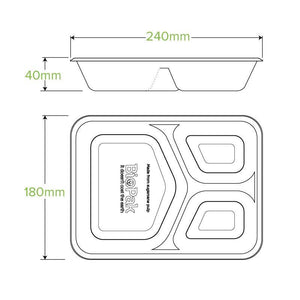 500 & 600ML White Biocane Lid - Packware