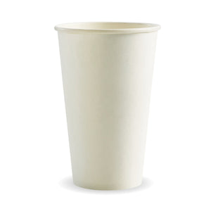 510ml / 16oz (90mm) White Single Wall BioCup - Packware