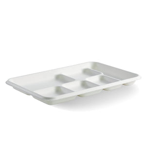 6 - Compartment BioCane Tray - Packware