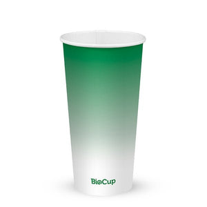 600ml / 20oz Green Cold Paper BioCup - Packware