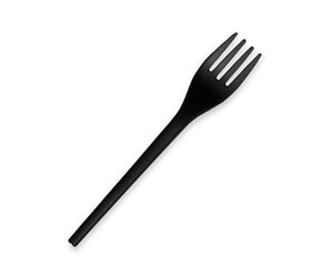 6.5" PLA FORK - BLACK - Packware