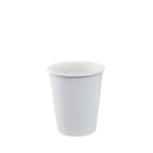 6oz White Coffee Cup - Single Wall Paper Cup - 177ml - Packware