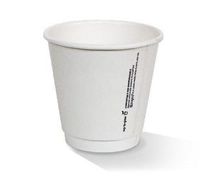 8 OZ PLA Coated DW Cup/Plain 90mm 500pc/ctn - Packware