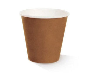 *8 OZ PLA Coated SW Cup/Brown Print 90mm 1000pc/ctn - Packware