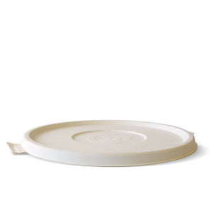 800 - 1,420ml / 24 - 48oz White BioCane Bowl Lid - Packware