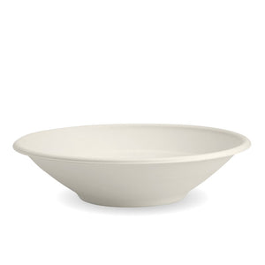 800ml / 24oz White BioCane Bowl - Packware