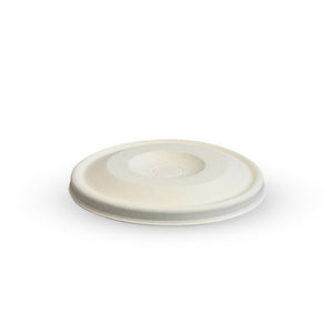 80mm Cold Paper BioCup Sugarcane Flat Lids - Packware