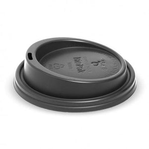 8(90mm), 12, 16 and 20oz PLA large lid - black - Packware