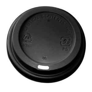 8oz Coffee Cup Lids - Black - Packware