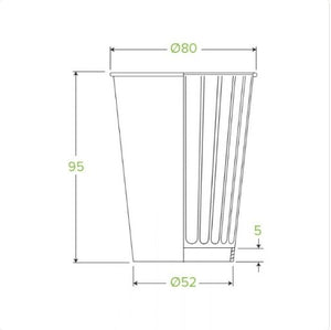 8oz Leaf Double wall Bio Cups - Packware