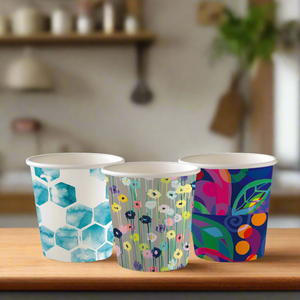 120ml / 4oz Art Series Single Wall BioCup – Compostable & Stylish (Carton of 2,000)