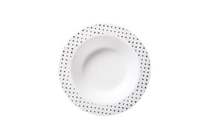 190mm Heavy Duty Bowl With Silver Dot Rim