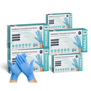 Small Vinyl Gloves - Powder-Free (Clear, Box of 1000, 10x100)