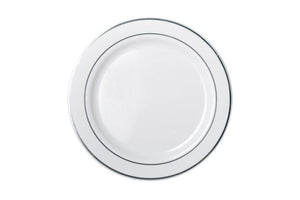 260mm Heavy Duty Dinner Plate With Silver Lining