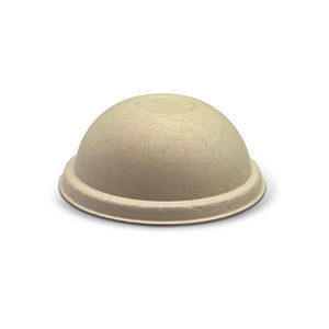 Bagasse Lid - 90mm Dome Cup Lid /Natural 1000pc/ctn - Packware