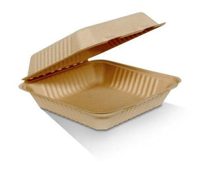 Bamboo Clamshell 9" 200pc/ctn - Packware