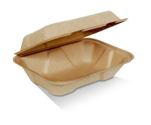 Bamboo Clamshell 9 x 6 x 3" 200pc/ctn - Packware