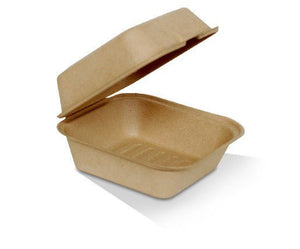 Bamboo Clamshell Hamburger 6'' 400pc/ctn - Packware