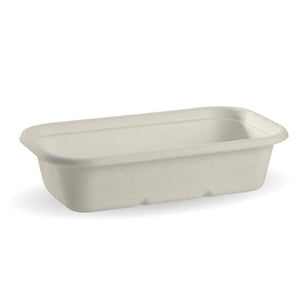 BioPak 1000ml Takeaway Base White 230mm x 130mm x 55mm - Packware