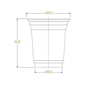 BioPak Clear Cups 420ml Box Of 1000 - Packware