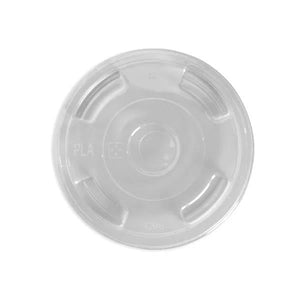 BioPak Flat Lid 96mm X - Slot for 300 - 700ml BioPak Cups (C - 96F) - Packware