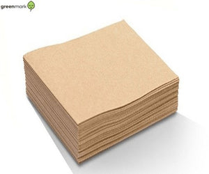 BioPak Lunch Napkins 2 - PLY 1/4 Fold Natural - Packware