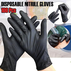 Black Nitrile Powder Free Disposable Gloves - Heavy Duty - Packware